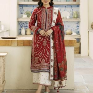 Dhanak 3PC Embroidered Shirt, Trouser and Dupatta